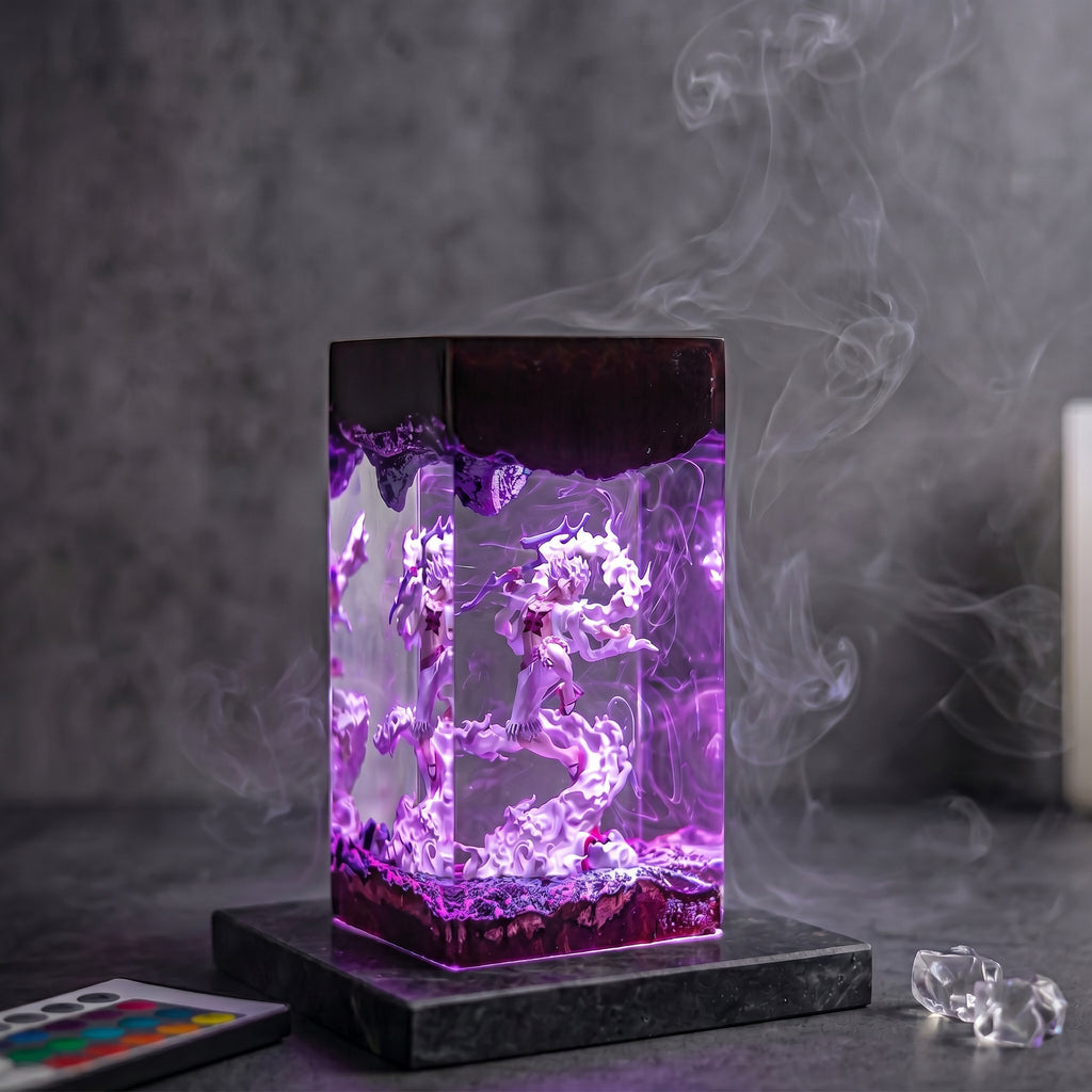 Luffy Gear 5 Resin Lamp | OnePiece Gift | Lumiverse Resin