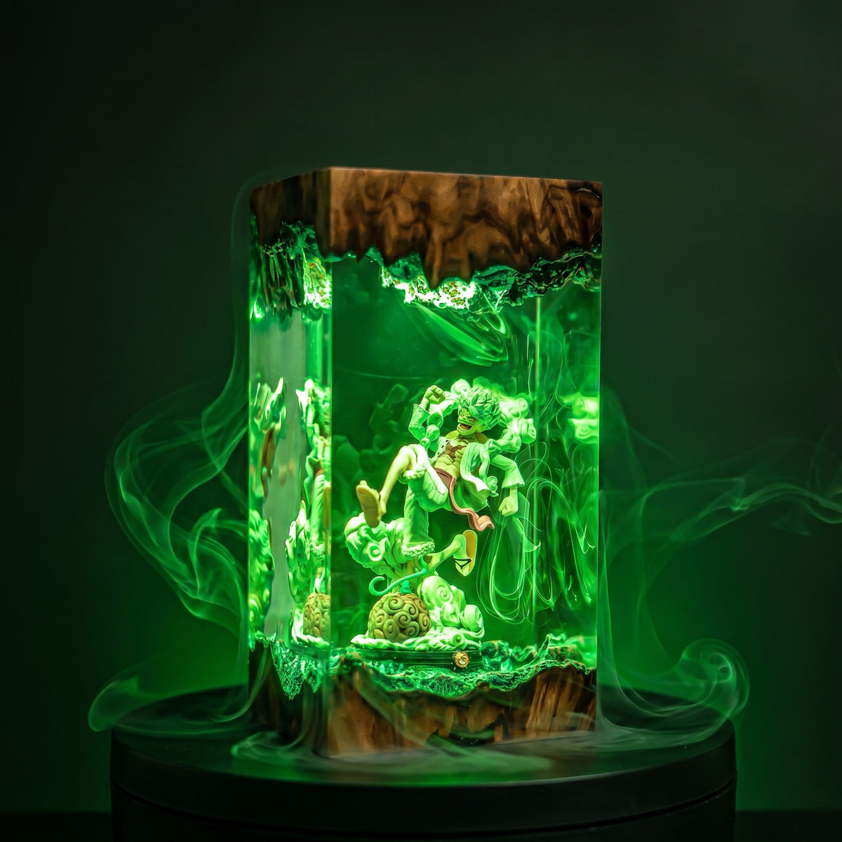 Luffy Gear 5 Resin Lamp | Handmade OnePiece LED | Lumiverse Resin