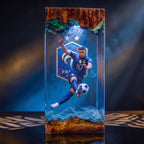 Mbappe Resin Lamp | USB-Powered LED | Lumiverse Resin