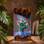 Mega Rayquaza Resin Lamp | USB-Powered LED Pokemon | Lumiverse Resin