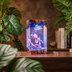 Mewtwo Resin Lamp | Pokemon Gift | Lumiverse Resin