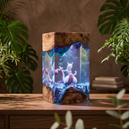 Mewtwo Resin Lamp | Pokemon Gift | Lumiverse Resin
