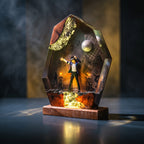 Michael Jackson Disco Resin Lamp | Multicolor LED Glow | Lumiverse Resin