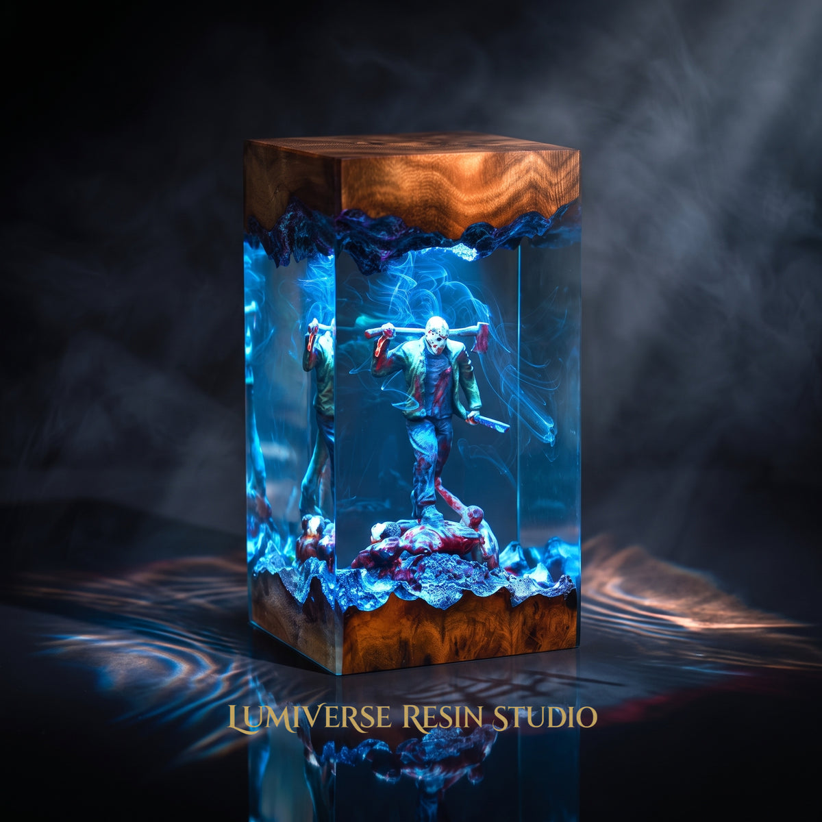Michael Myers Resin Lamp | Handmade LED | Lumiverse Resin