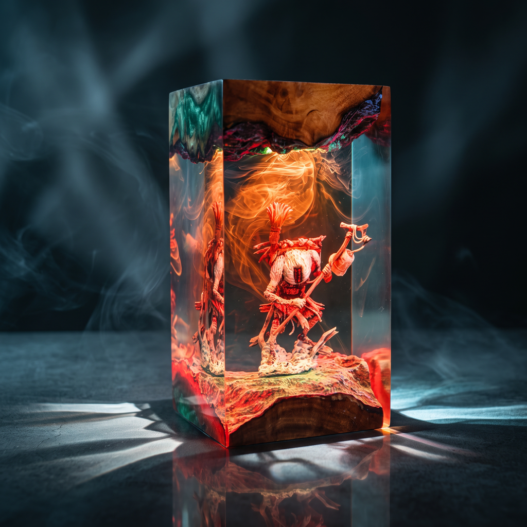 Monoco Resin Lamp | Handmade ClairObscurExpedition33 LED | Lumiverse Resin