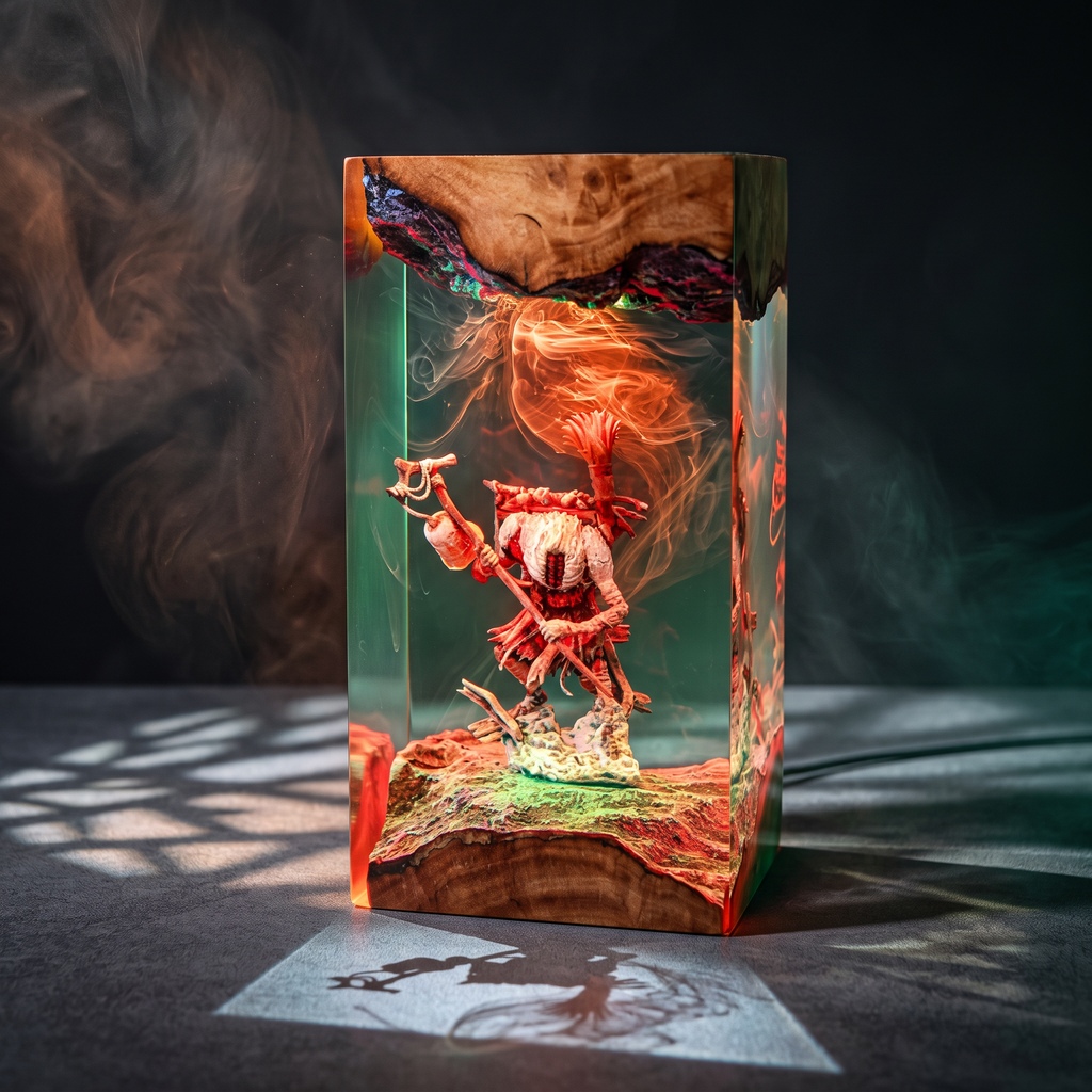 Monoco Resin Lamp | Handmade ClairObscurExpedition33 LED | Lumiverse Resin