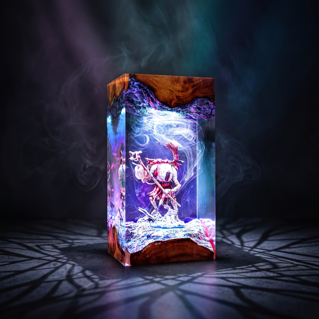 Monoco Resin Lamp | Handmade ClairObscurExpedition33 LED | Lumiverse Resin