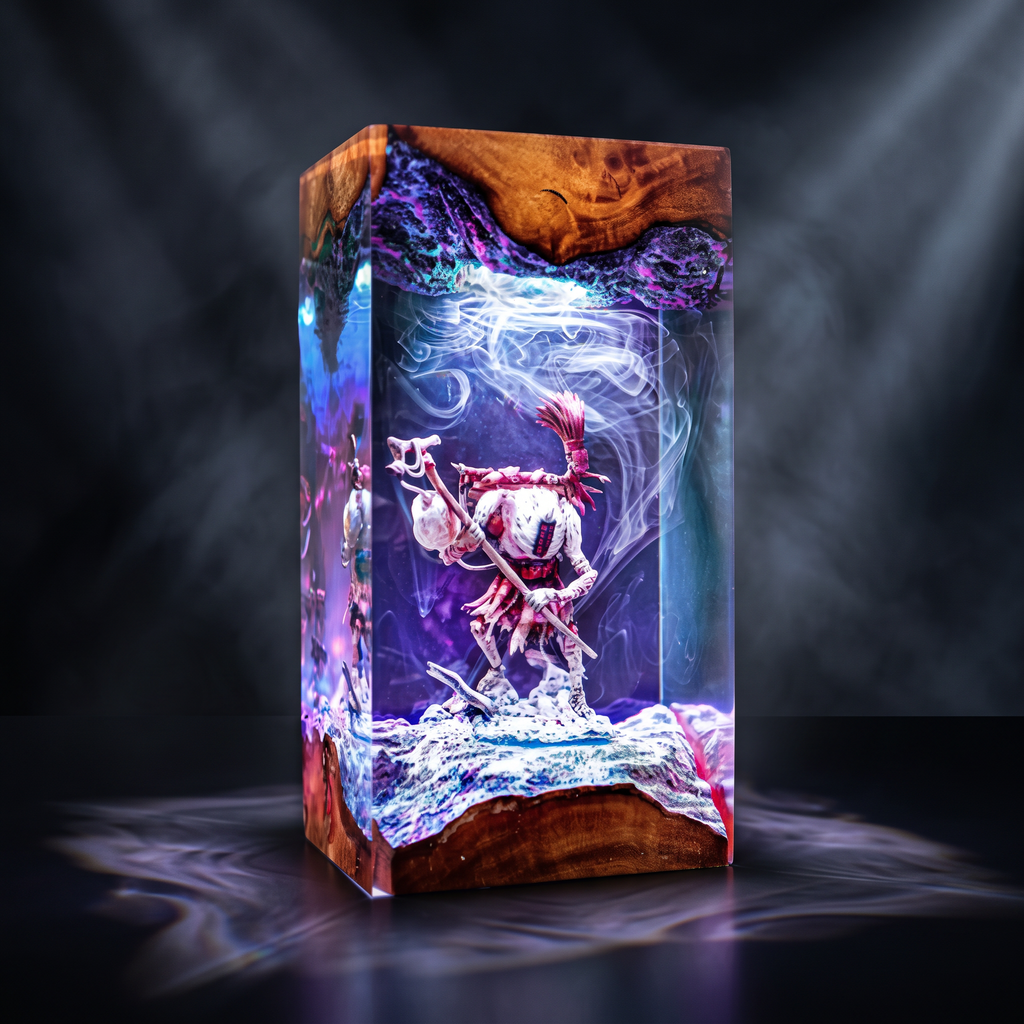 Monoco Resin Lamp | Handmade ClairObscurExpedition33 LED | Lumiverse Resin