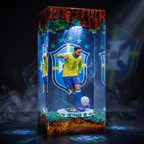 Neymar Resin Lamp | Handmade LED | Lumiverse Resin