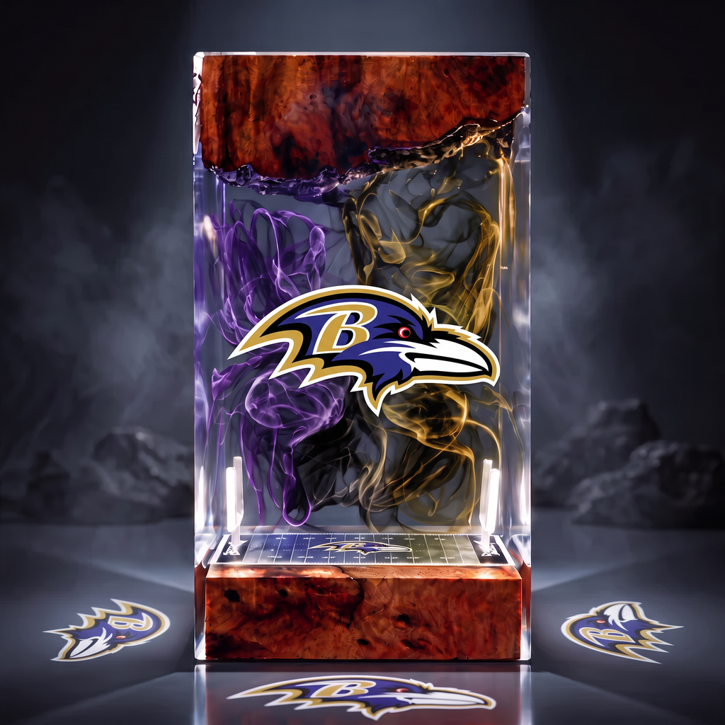 Baltimore Ravens resin display lamp