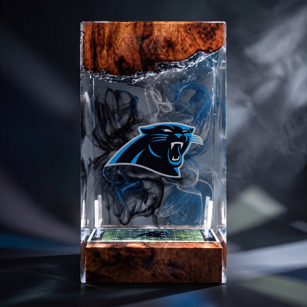 Carolina Panthers resin display lamp