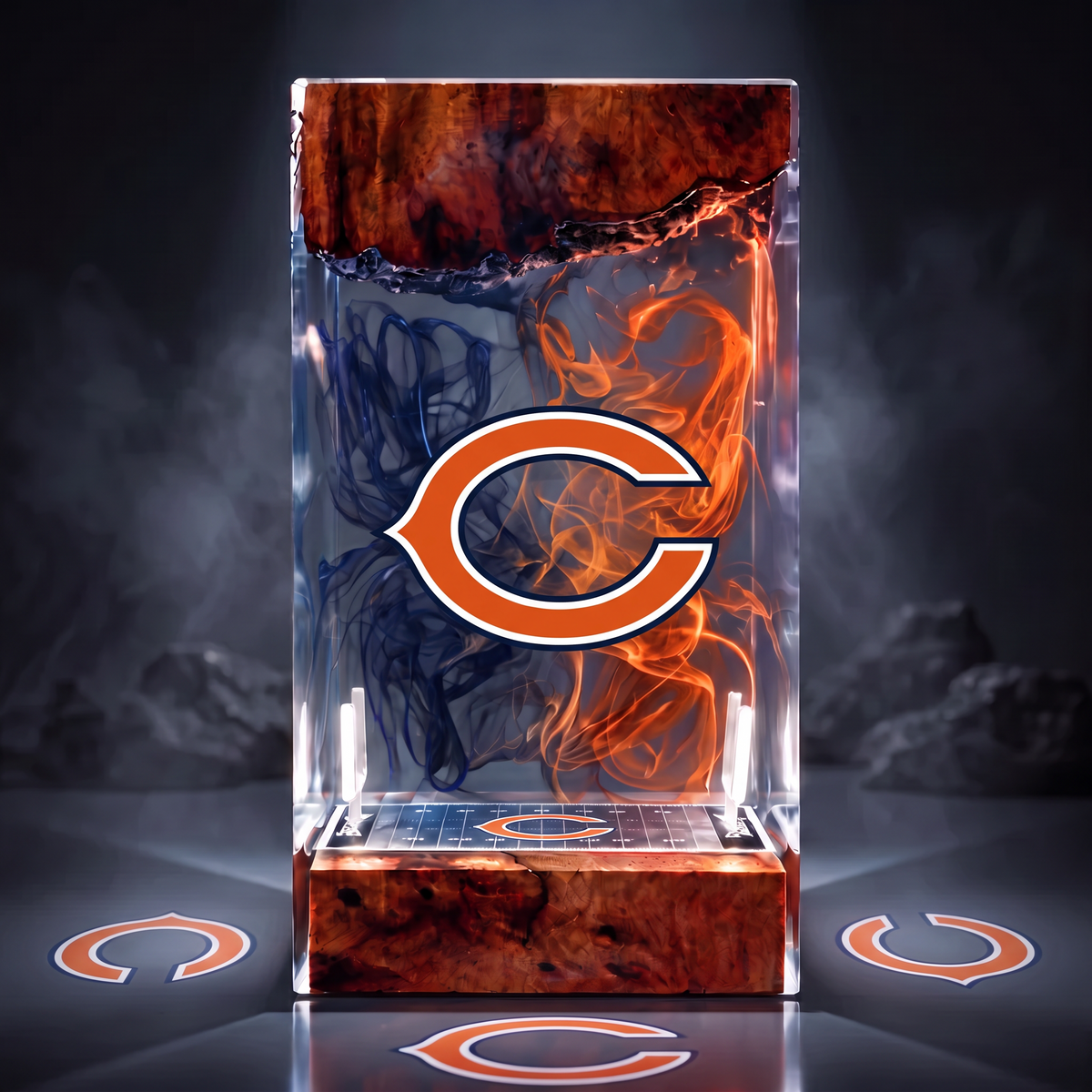 Chicago Bears resin display lamp