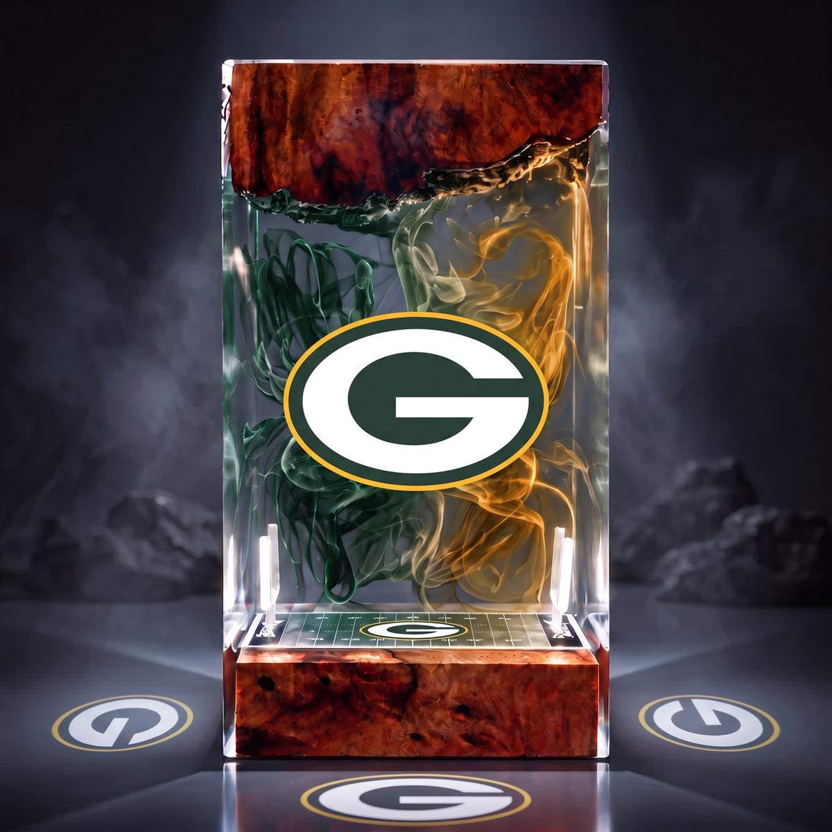 Green Bay Packers resin display lamp