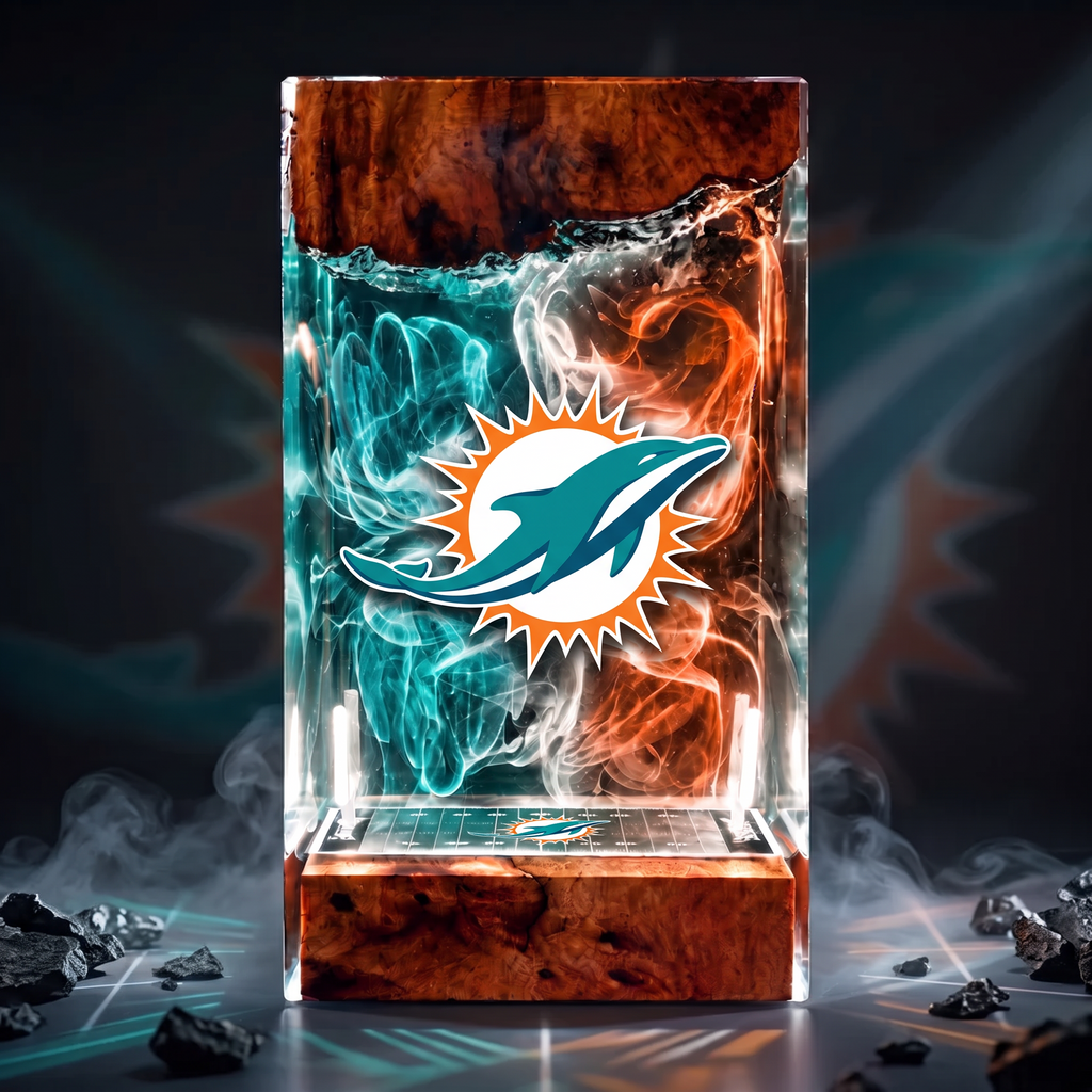 Miami Dolphins resin display lamp