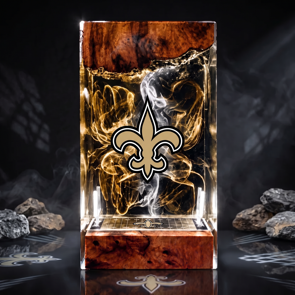 New Orleans Saints resin display lamp