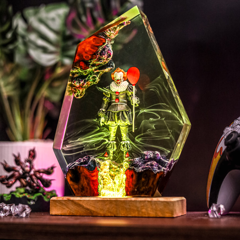 Pennywise Resin Lamp | Handmade LED | Lumiverse Resin