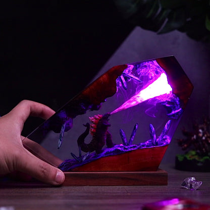 Godzilla Resin Lamp