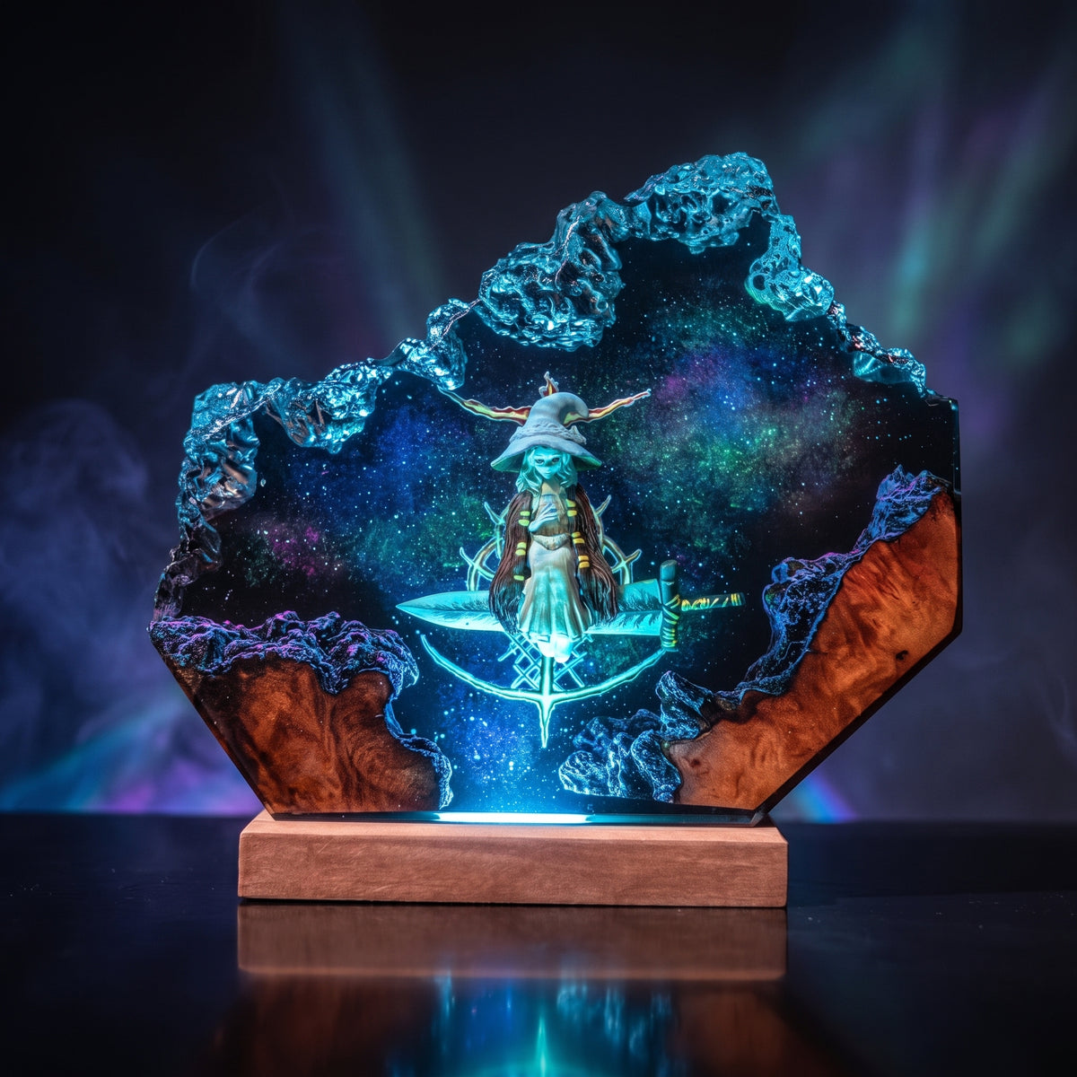 Ranni The Witch Resin Lamp | EldenRing Gift | Lumiverse Resin