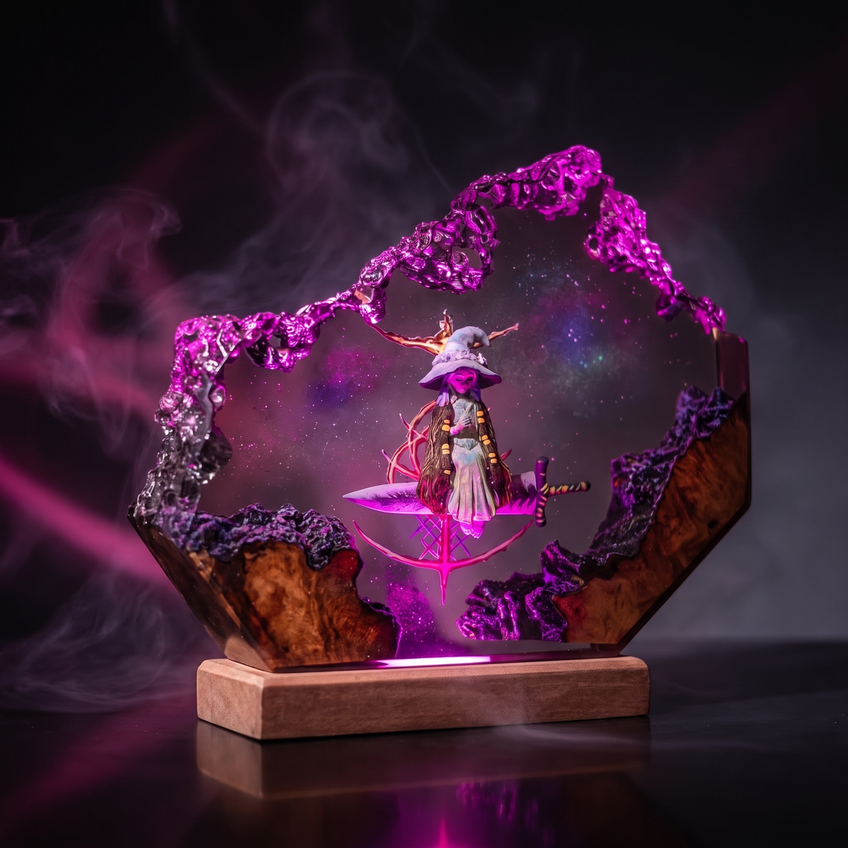 Ranni The Witch Resin Lamp | EldenRing Gift | Lumiverse Resin