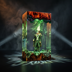 Renoir Resin Lamp | ClairObscurExpedition33 Gift | Lumiverse Resin