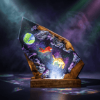 Rocky Resin Lamp | Warm LED Light ProjectHailMary | Lumiverse Resin