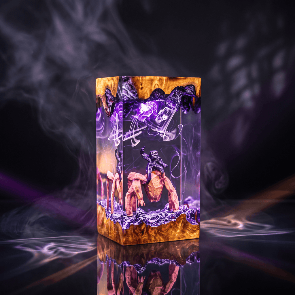 Rocky Resin Lamp | ProjectHailMary Gift | Lumiverse Resin