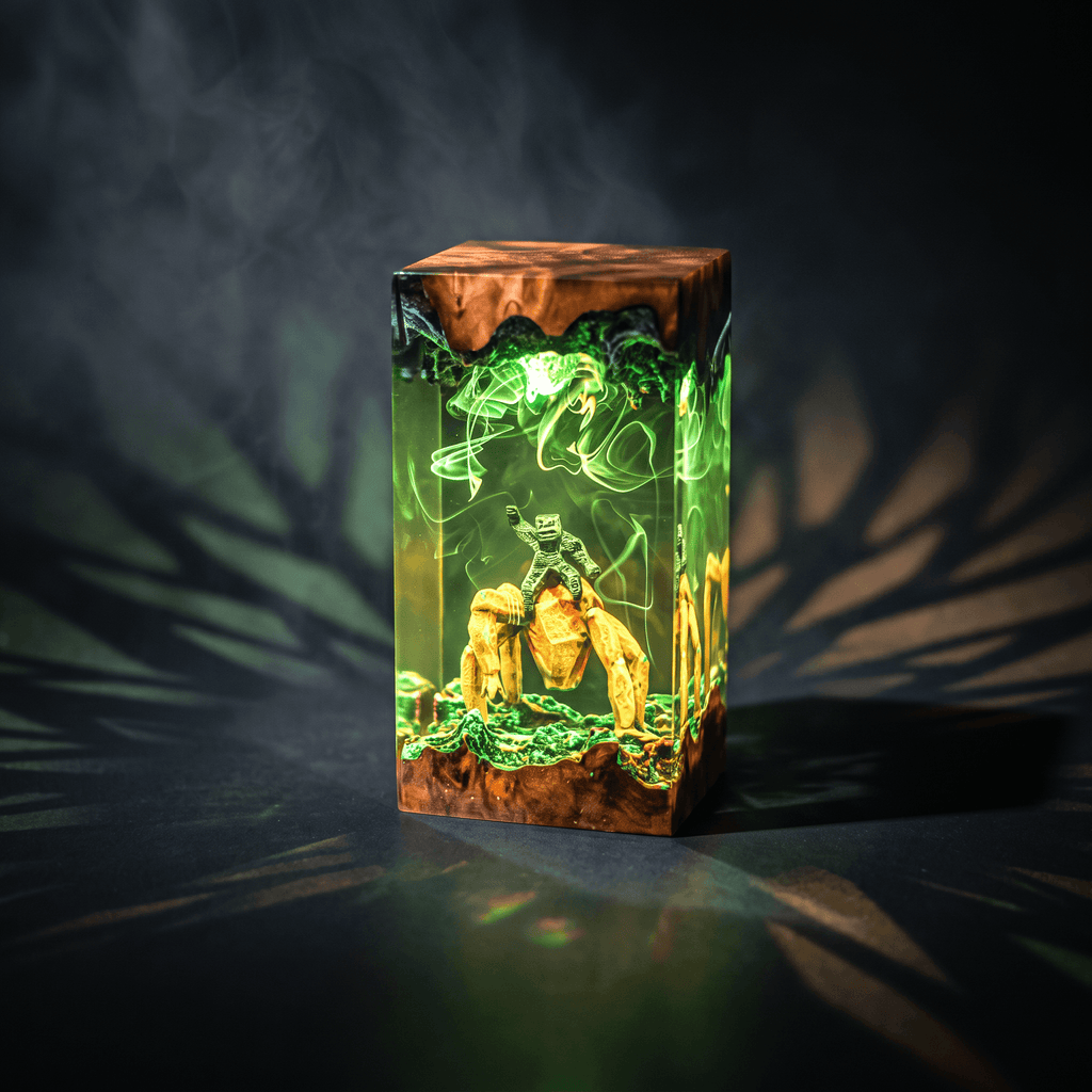Rocky Resin Lamp | ProjectHailMary Gift | Lumiverse Resin