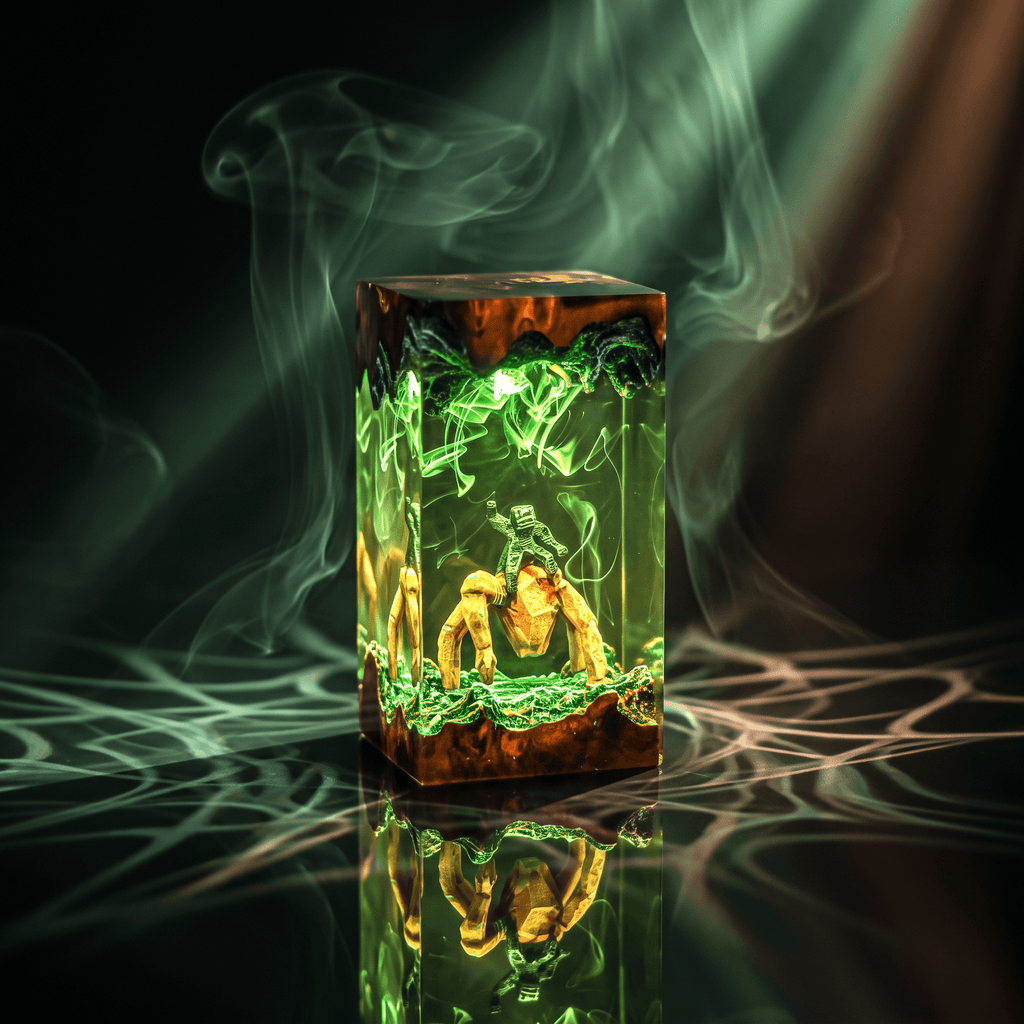 Rocky Resin Lamp | ProjectHailMary Gift | Lumiverse Resin