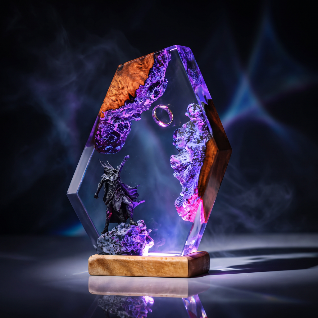 Sauron Resin Lamp | LED Diorama TheLordOfRing | Lumiverse Resin