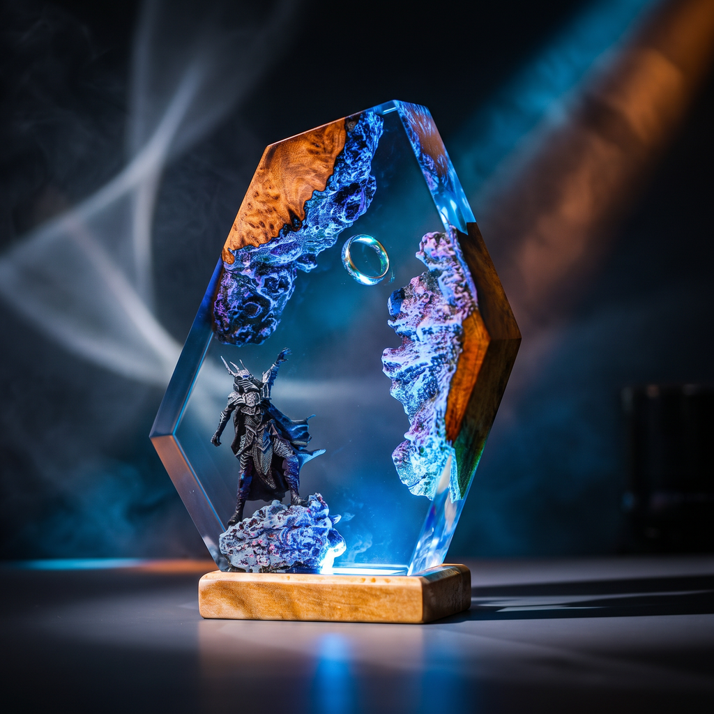 Sauron Resin Lamp | LED Diorama TheLordOfRing | Lumiverse Resin