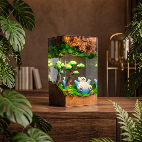 Snorlax Resin Lamp - Pokemon LED Night Light