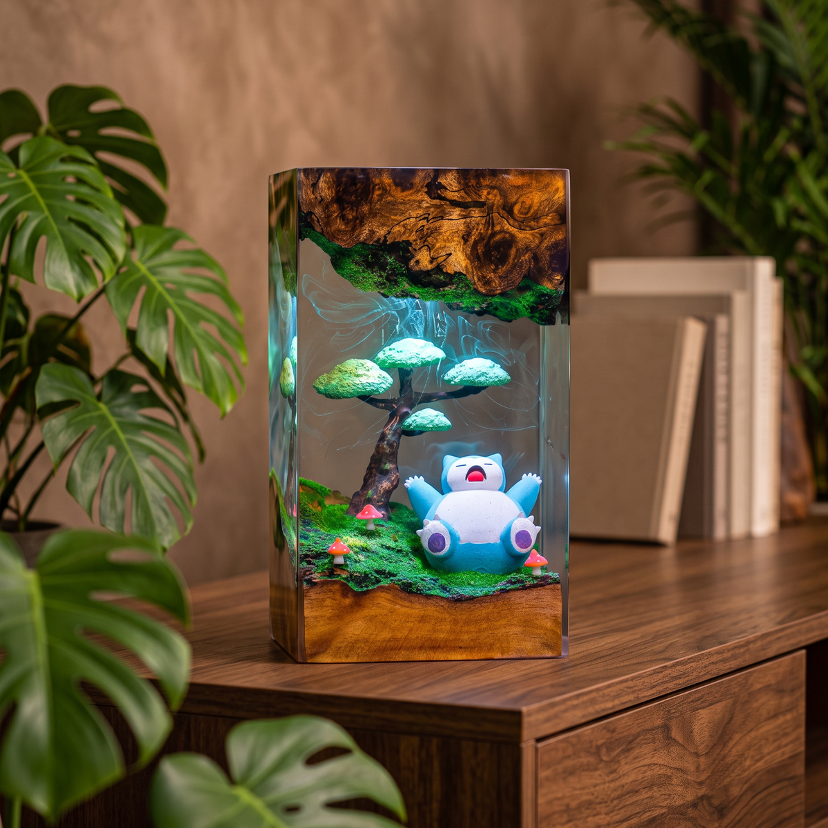 Snorlax Resin Lamp | Pokemon Gift | Lumiverse Resin