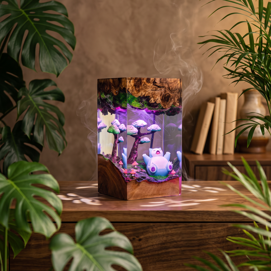 Snorlax Resin Lamp | Pokemon Gift | Lumiverse Resin