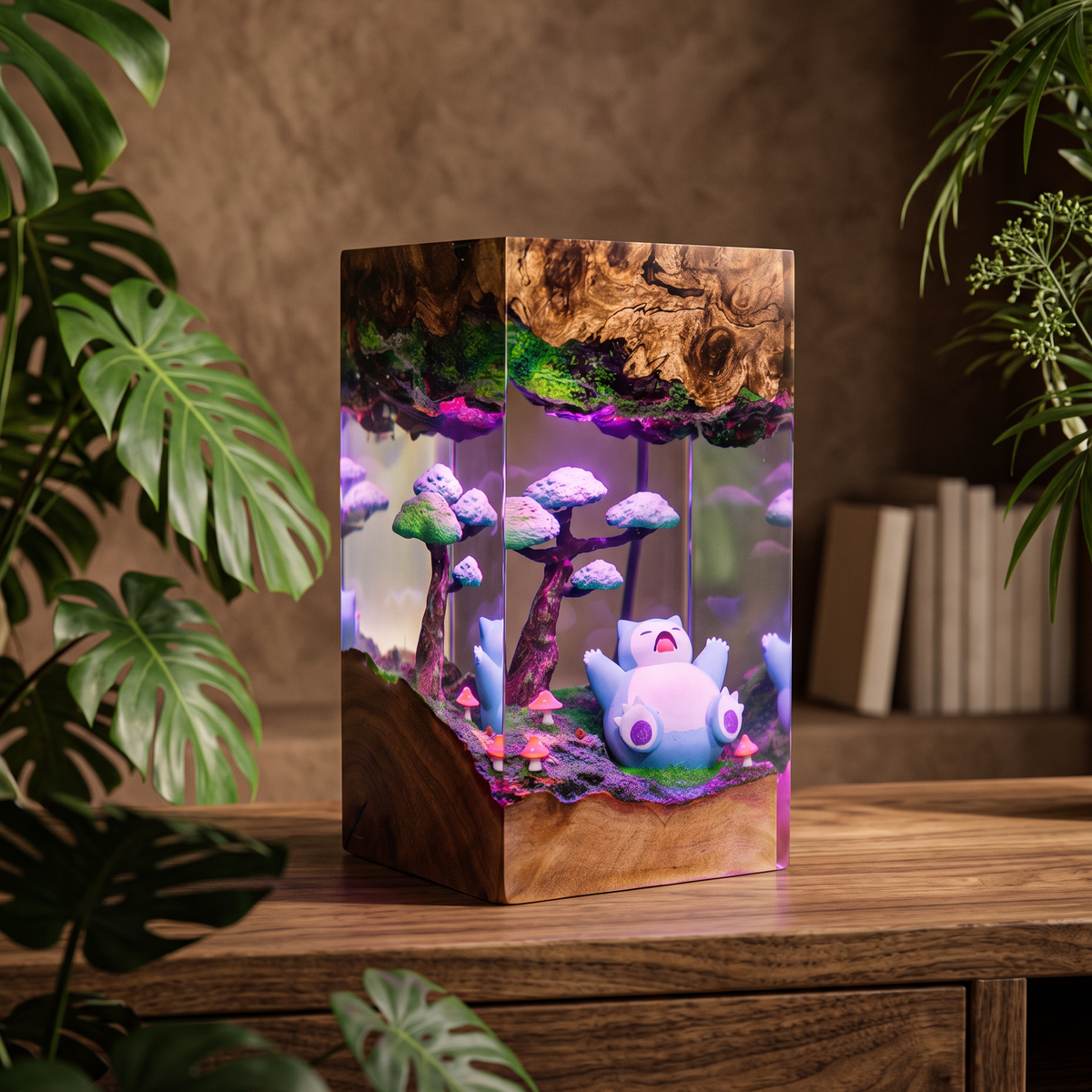 Snorlax Resin Lamp | Pokemon Gift | Lumiverse Resin