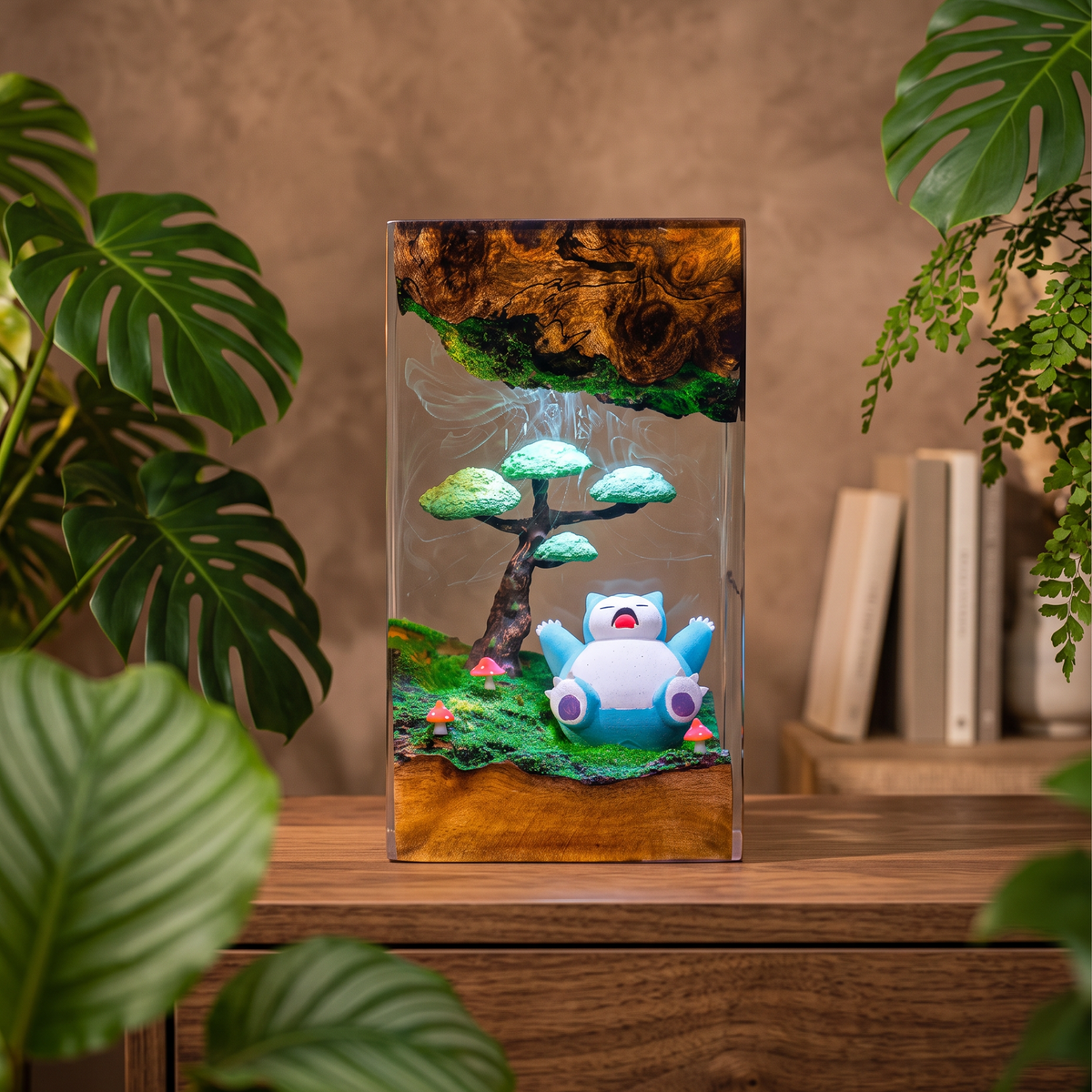 Snorlax Resin Lamp | Pokemon Gift | Lumiverse Resin