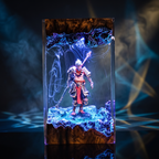 Sun Wukong Resin Lamp | BlackMythWukong Gift | Lumiverse Resin