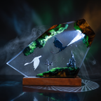 Toothless Light Fury Resin Lamp | LED RGB HowToTrainYourDragon | Lumiverse Resin