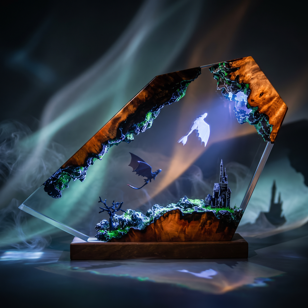 Toothless Resin Lamp | USB-Powered LED HowToTrainYourDragon | Lumiverse Resin