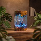 Umbreon Resin Lamp | Handmade LED Pokemon | Lumiverse Resin