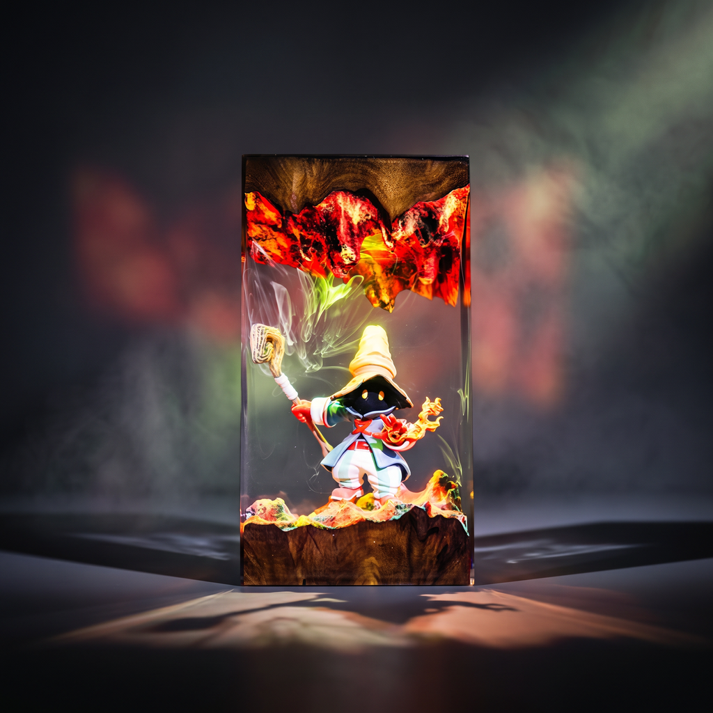 Vivi Resin Lamp | Handmade LED FinalFantasy | Lumiverse Resin