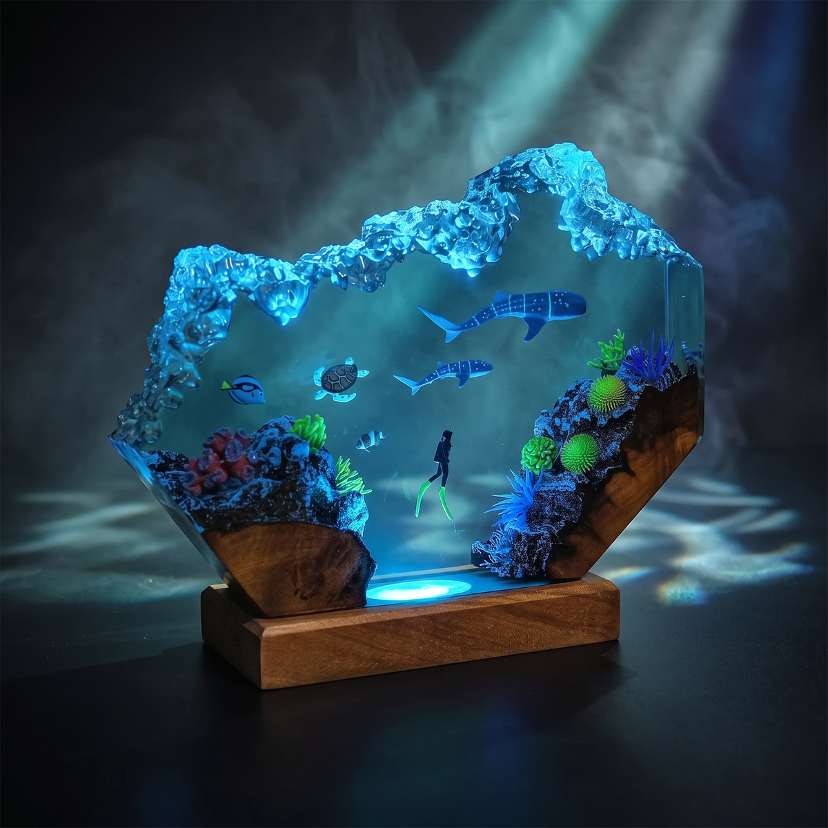 Whale Shark Resin Lamp | Ocean Gift | Lumiverse Resin