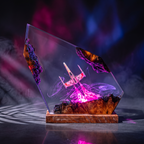 X Wing Resin Lamp | Handmade LED | Lumiverse Resin
